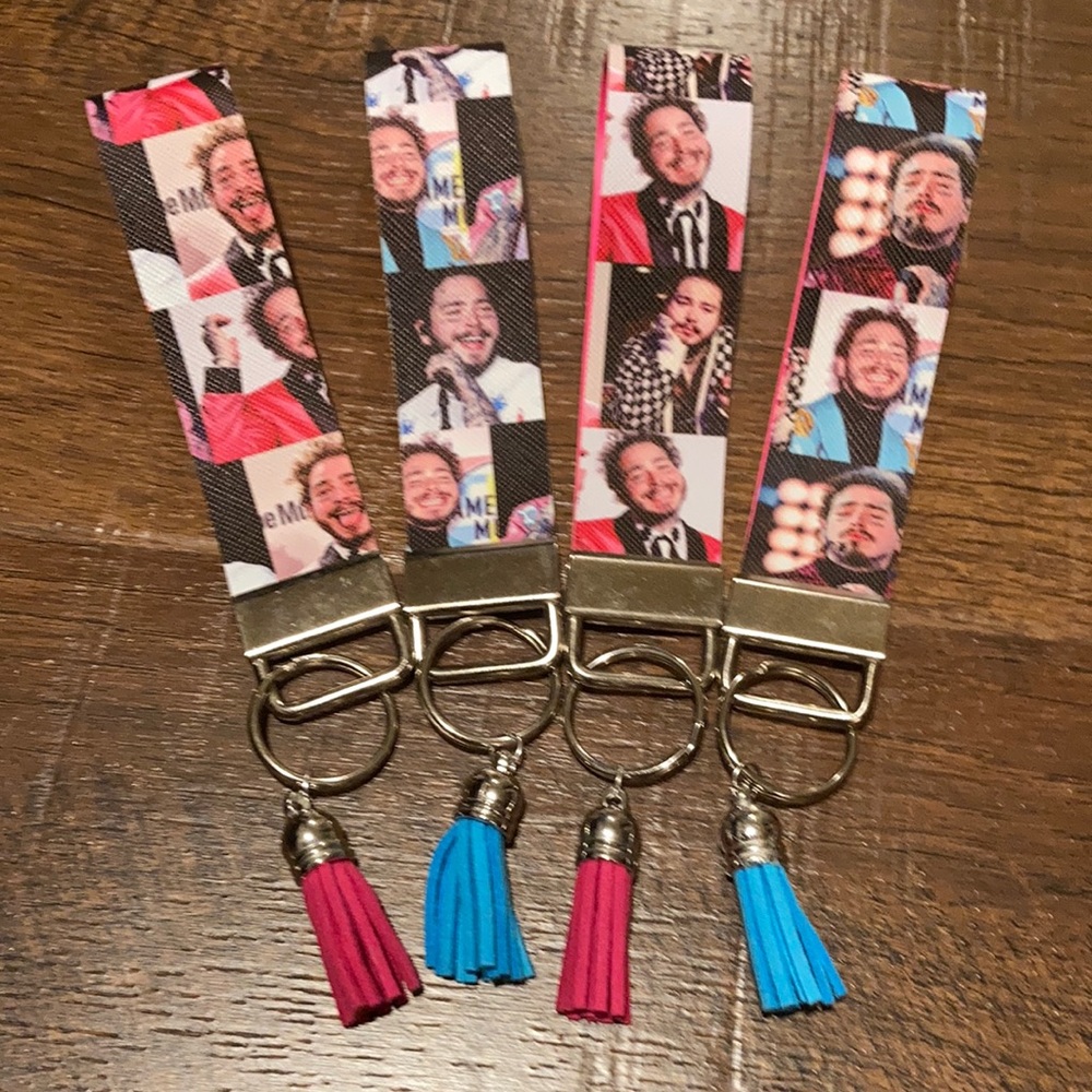 Post Malone Wrist Key Fob Chain. Great for Gifts.